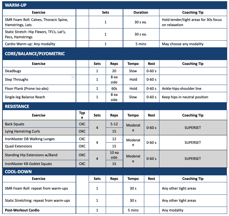 Ironmaster workout by Andre Adams